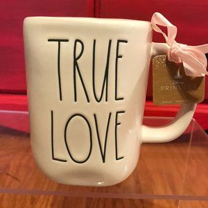 Rae Dunn Disney True Love Rose Beauty and The Beast Valentine's Day NWT mug